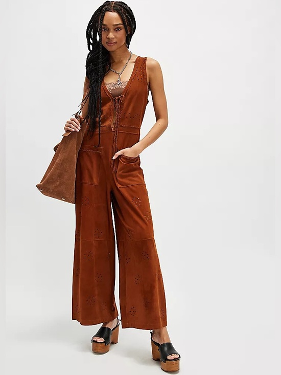 Free People Pants - Free People x Nigel Preston Wild Forest Pantsuit